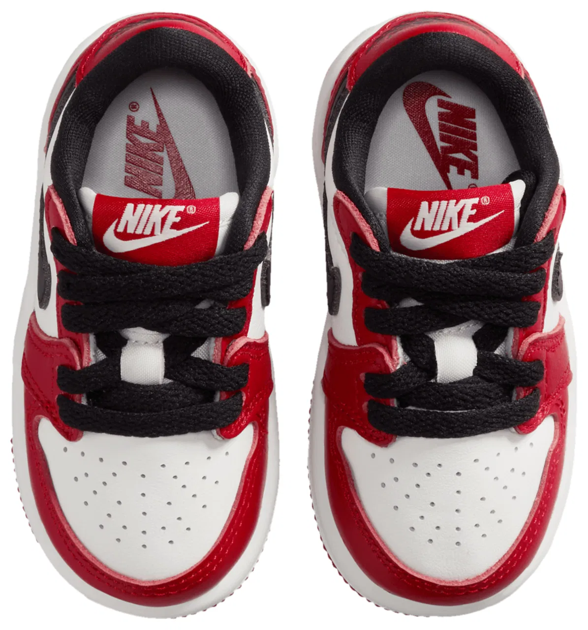 Кроссовки для мальчиков Retro 1 Low Jordan, цвет Summit White/Black/Varsity Red — фото 4