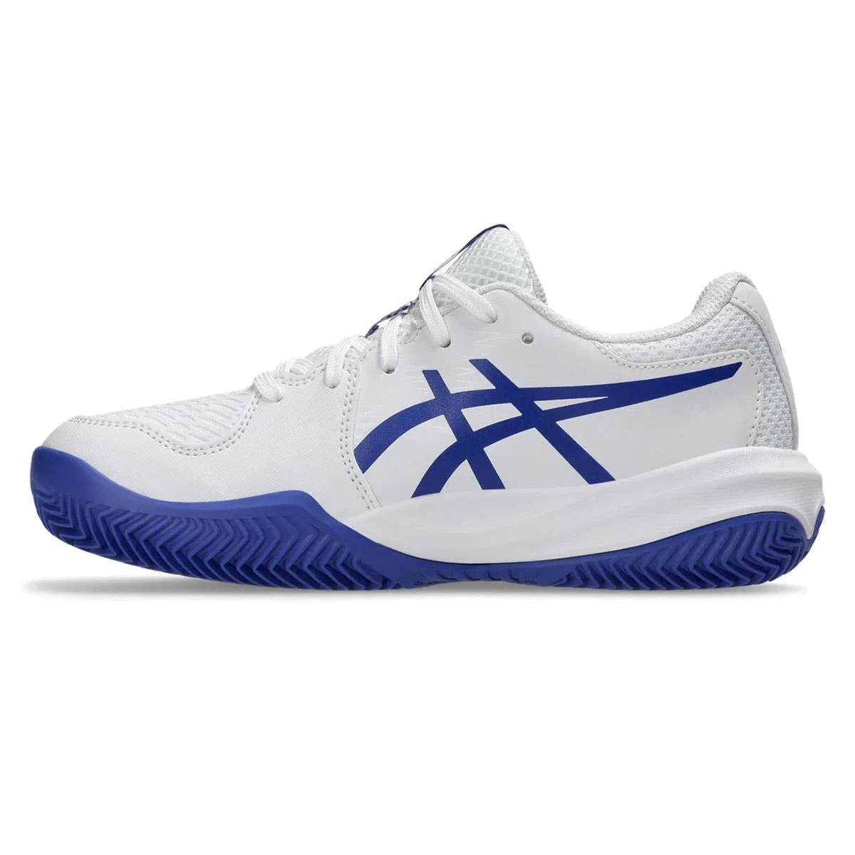 Детские кроссовки для мальчиков с гелевой амортизацией Gel-Resolution X GS Clay White ASICS, White Dark Cobalt — фото 2