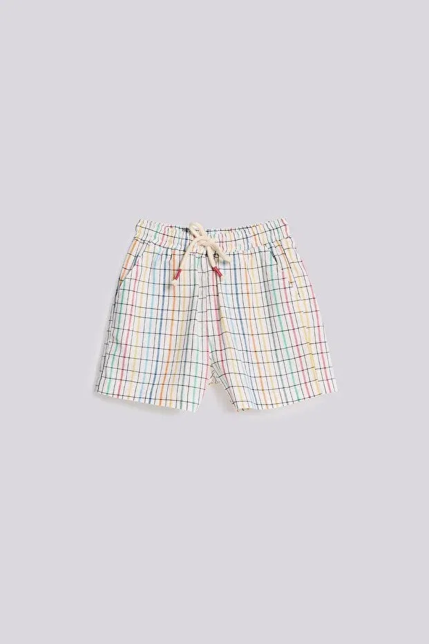 Детские шорты для мальчиков льняные Kid’N Match, Patterned
