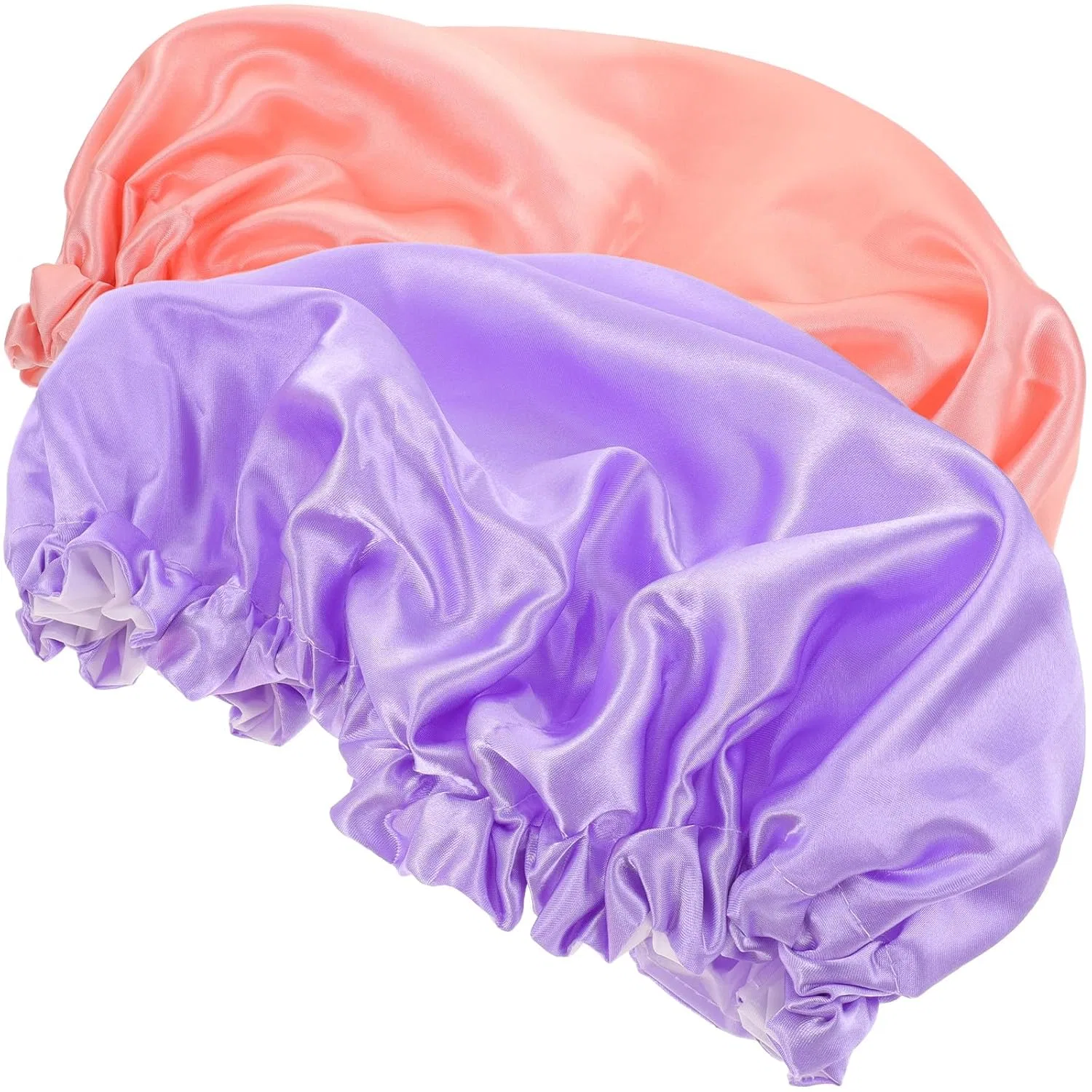 Шапочка для душа Satin с EVA, MAGICLULU, 2 шт, 31x31x0.6 см, мультиколор