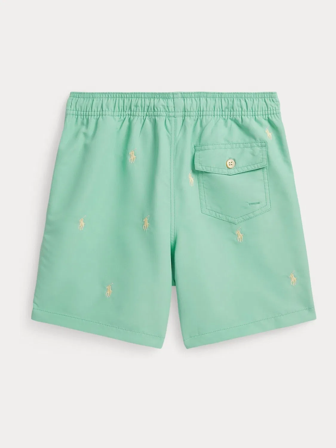 Шорты для плавания Traveler с принтом Pony Polo Ralph Lauren, зеленые — фото 2