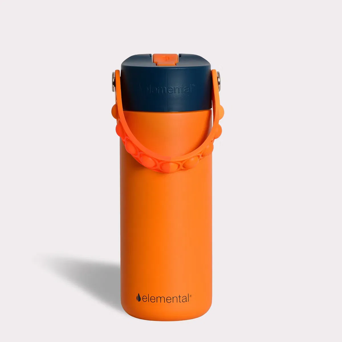 Детская термобутылка 530 мл с трубочкой и ручкой Pop-It Elemental, Orange Tie Dye