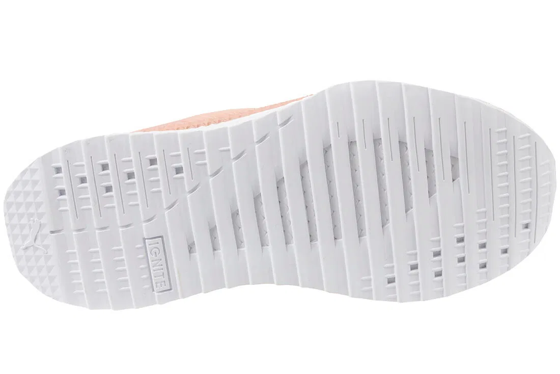 Детские кроссовки для девочек Suede Heart Jr Puma, Beige — фото 4