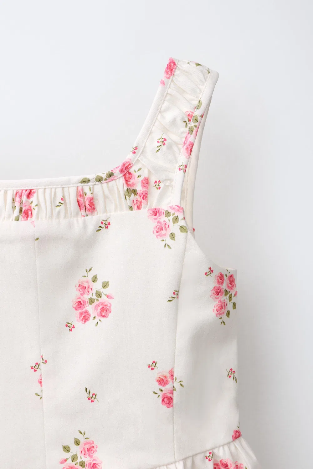 Детский комбинезон с цветочным принтом ZARA, Pink/White — фото 3