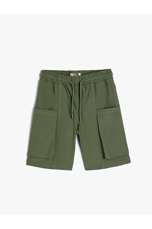 Детские шорты для мальчиков хлопковые cargo Koton, Haki