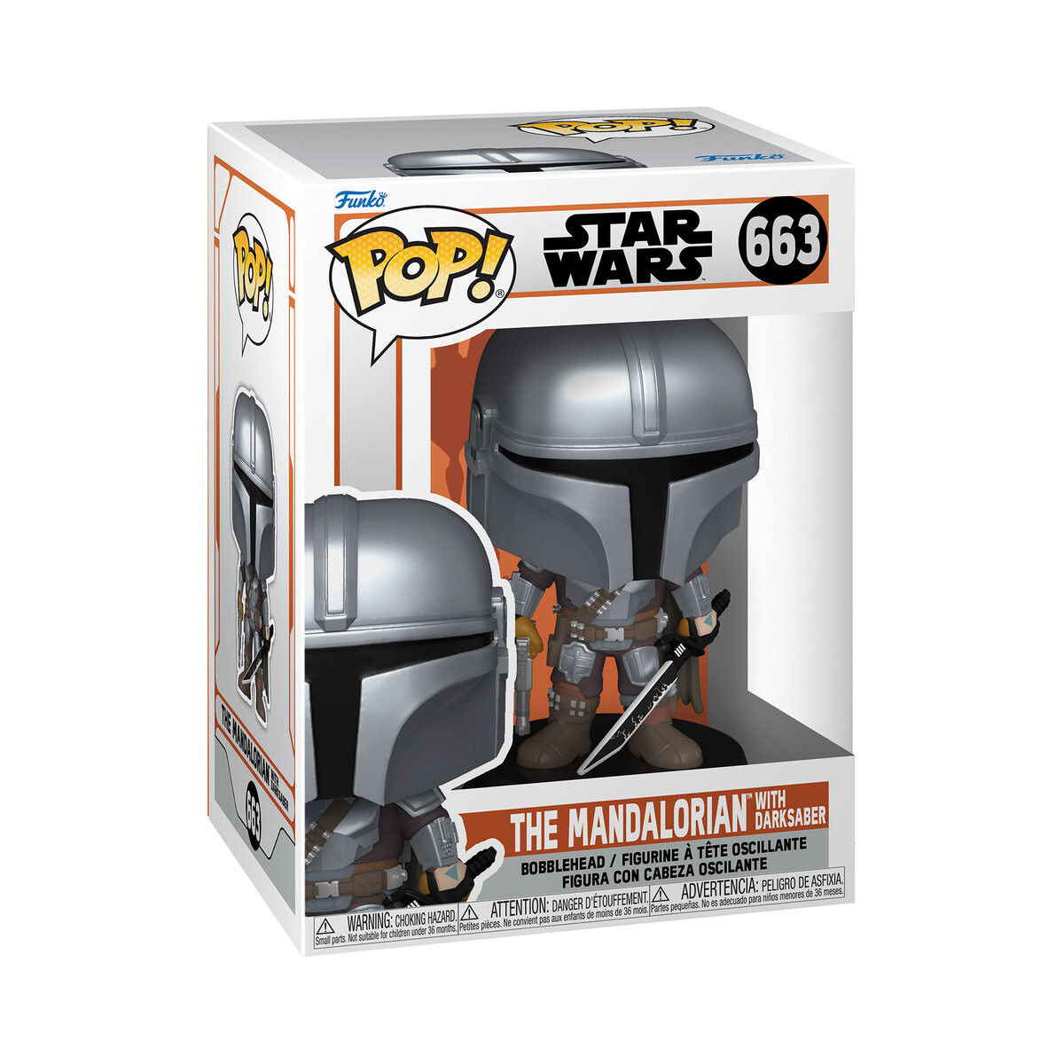 

Funko POP! Звездные войны. Мандалорец, коллекционная фигурка, Мандалорец, 663 г.