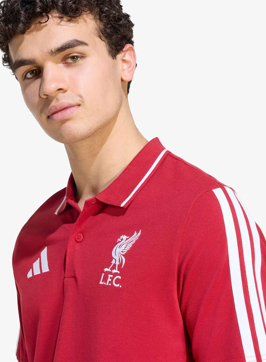 Поло с коротким рукавом Liverpool FC DNA Adidas, белый — фото 3