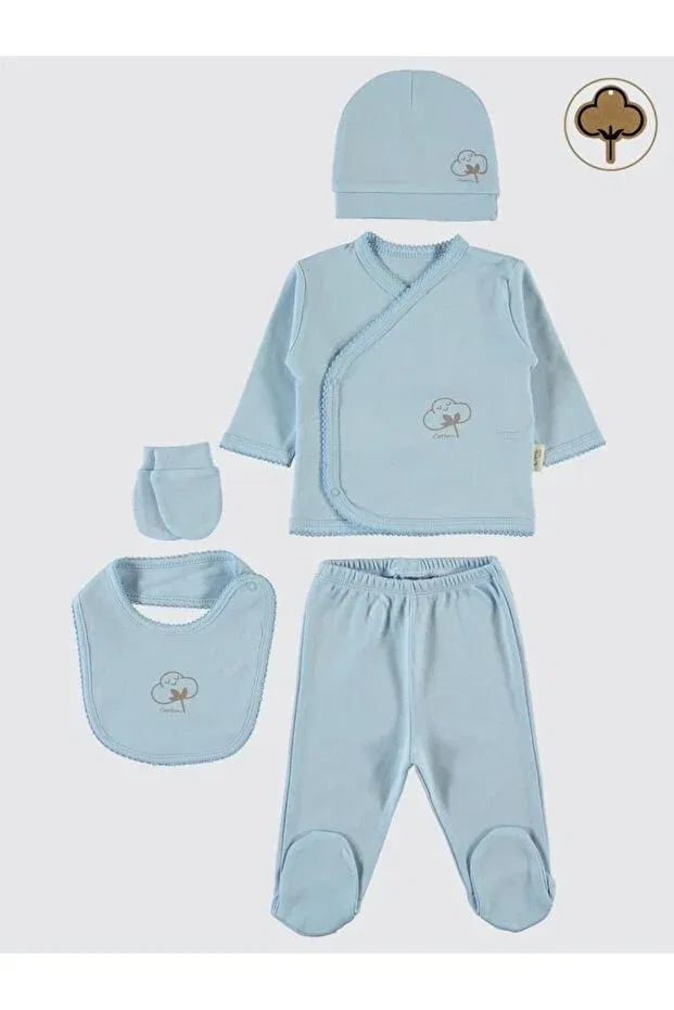 Детский комплект боди с длинным рукавом из органического хлопка Civil Baby, Blue
