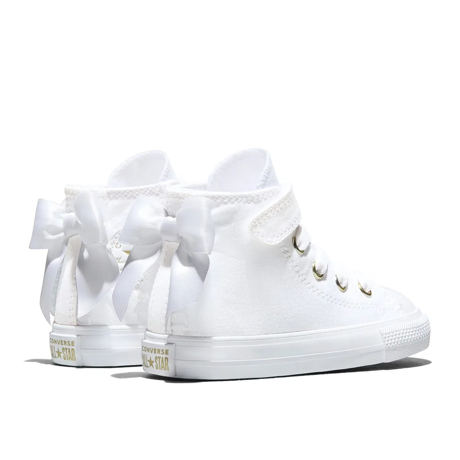 Детские кеды для девочек с бантом Chuck Taylor All Star 1V Bow Converse, Blanco — фото 2