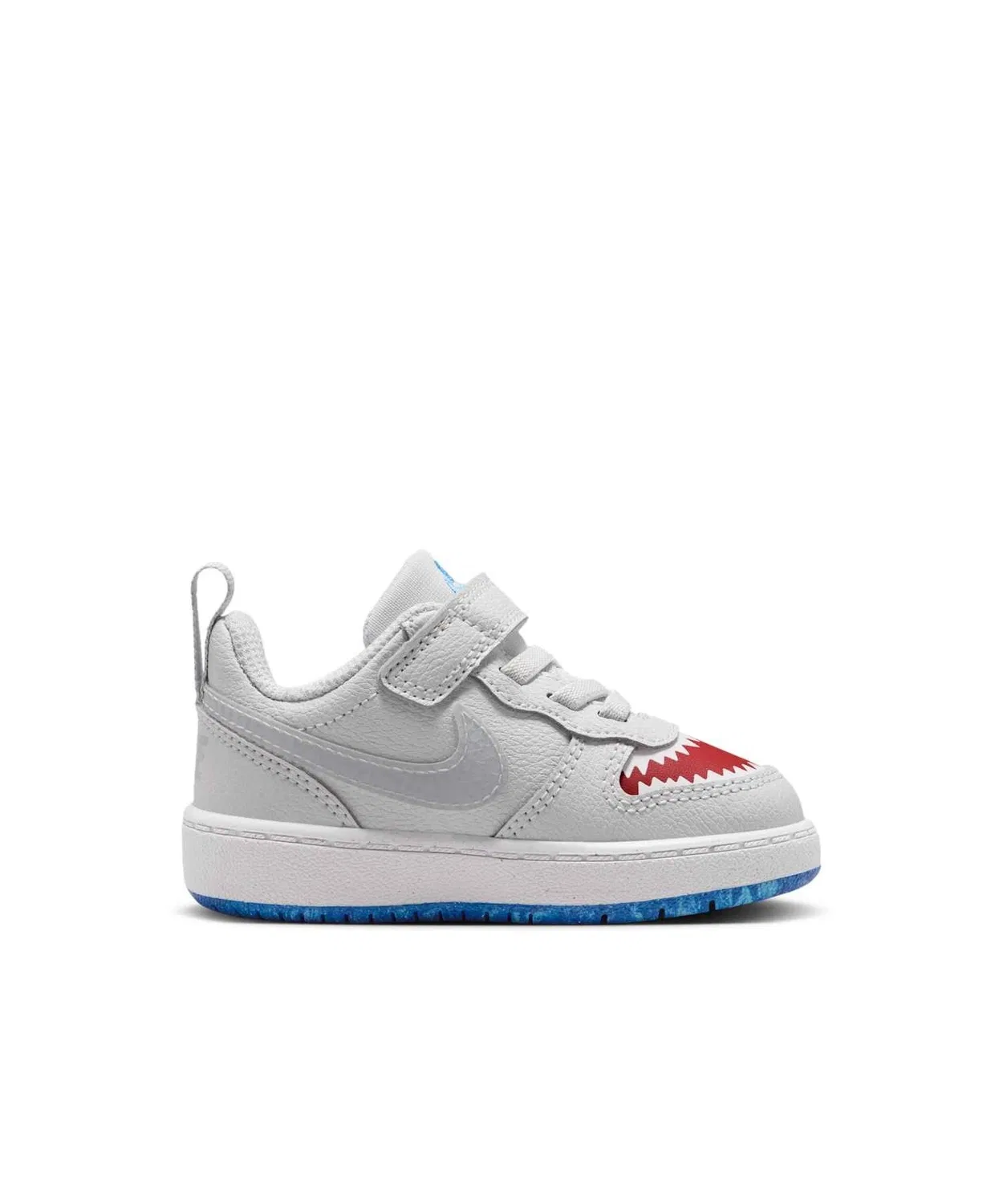 Детские кроссовки с липучкой Nike Court Borough Low, Pure Platinum — фото 3