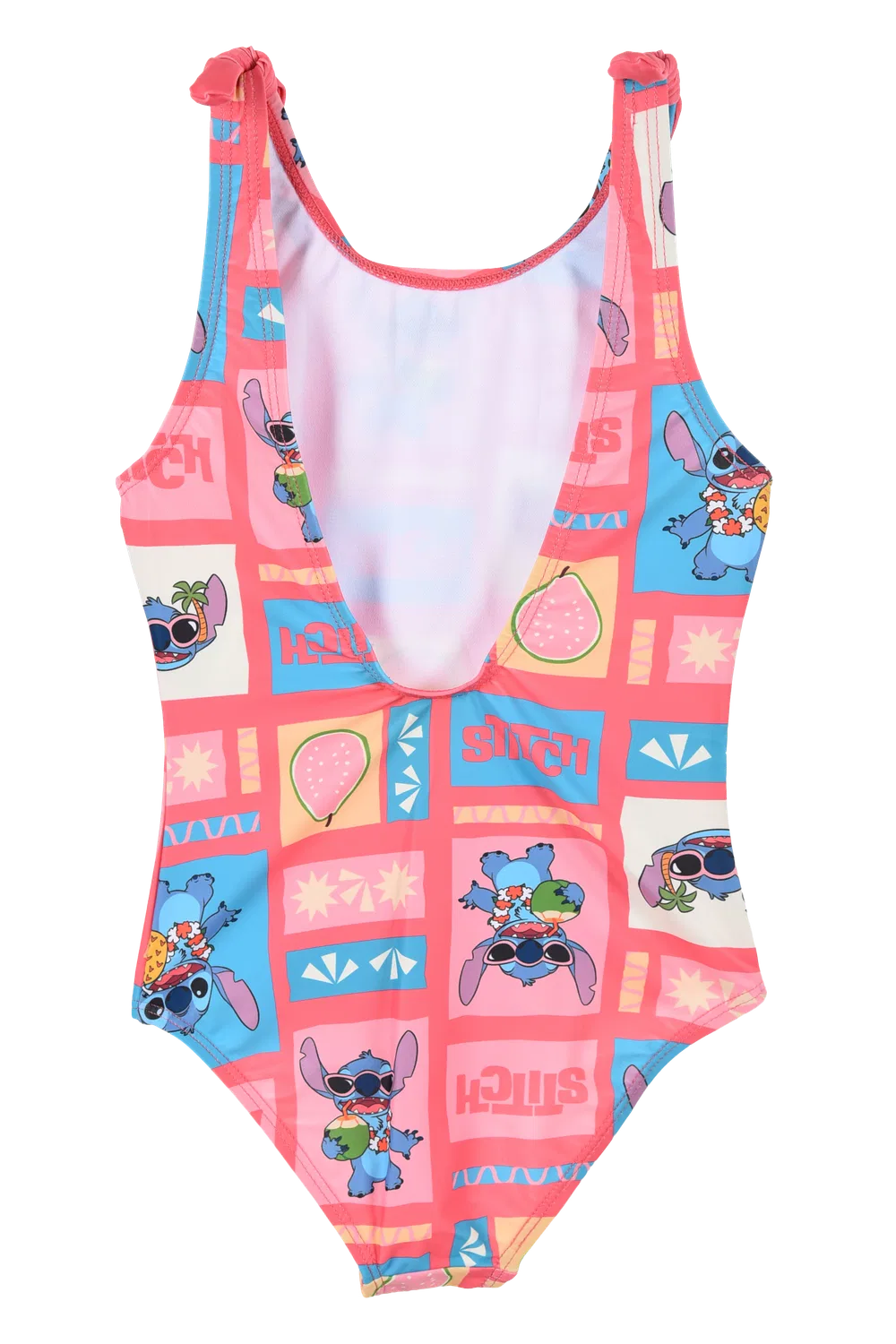Детский спортивный купальник для девочек Stitch, розовый — фото 2