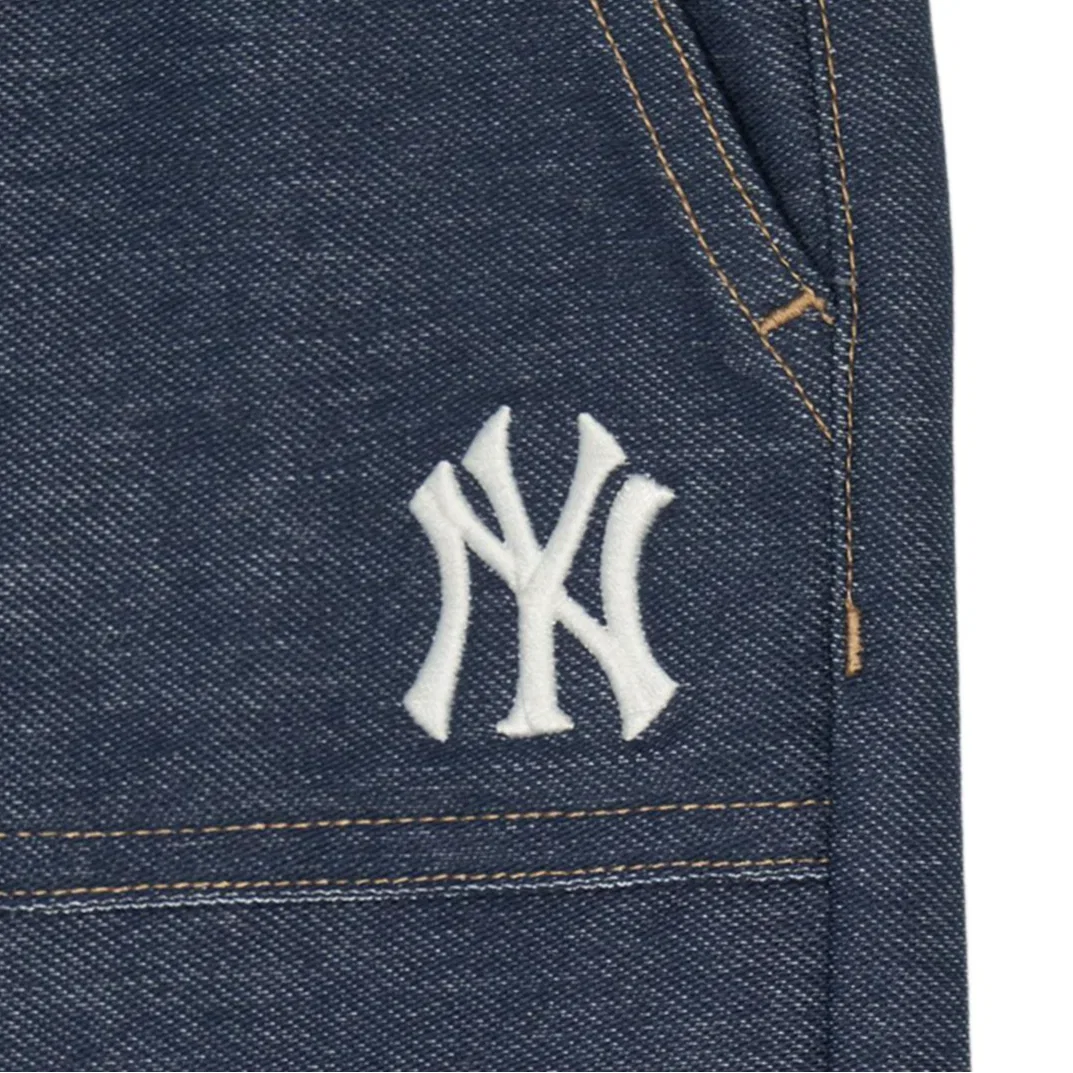 Детские шорты для мальчиков с джинсовой отделкой Denim Blue MLB KIDS — фото 4