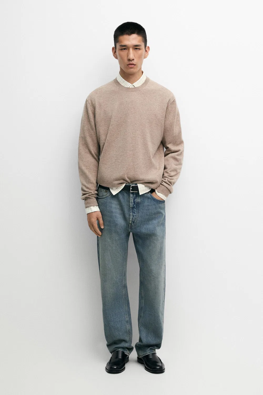 Свитер Massimo Dutti, кашемировый, mink