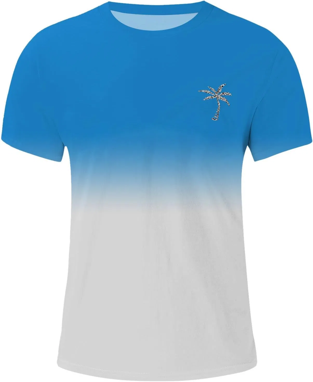 Мужская футболка с V-образным вырезом и рукавом 3/4, Light Blue