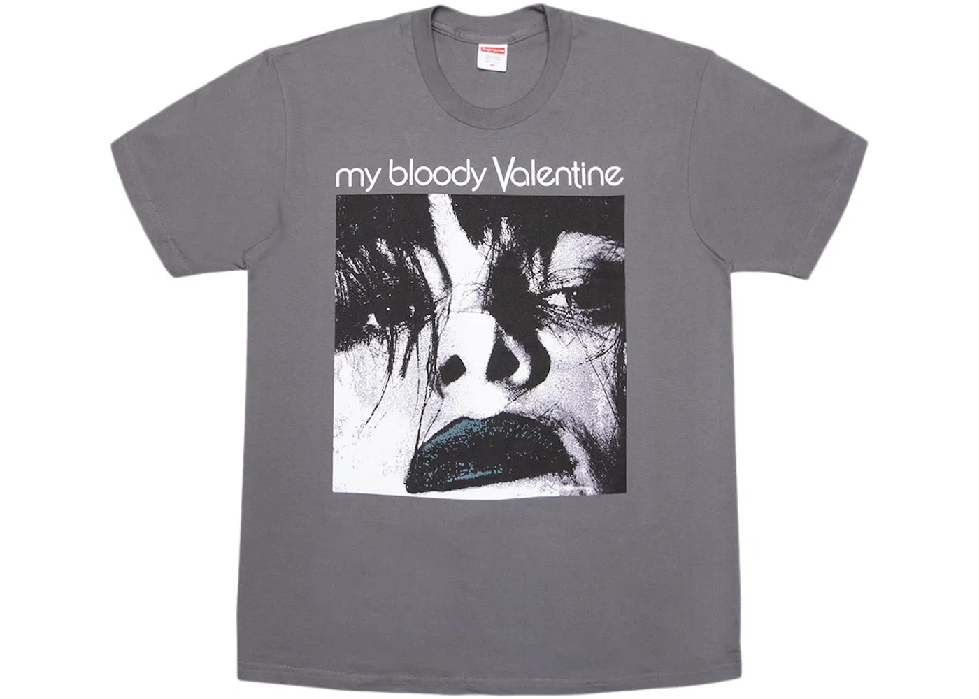 Мужская футболка с принтом Supreme Feed Me With Your Kiss Tee, Warm Grey