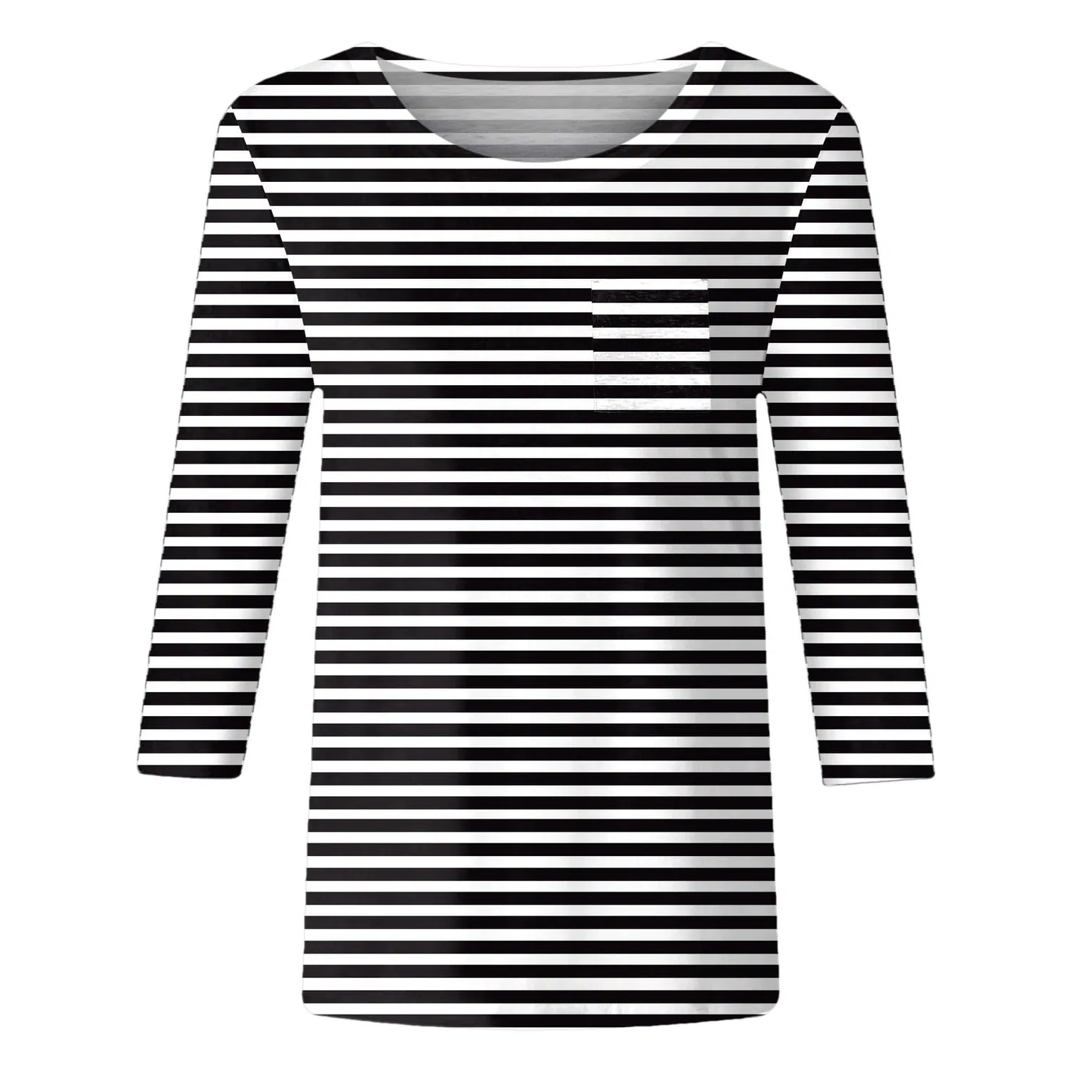 Женская футболка с V-образным вырезом Colorful Gradient Geometric Print, бренд не указан, Dark Gray-5 — фото 2