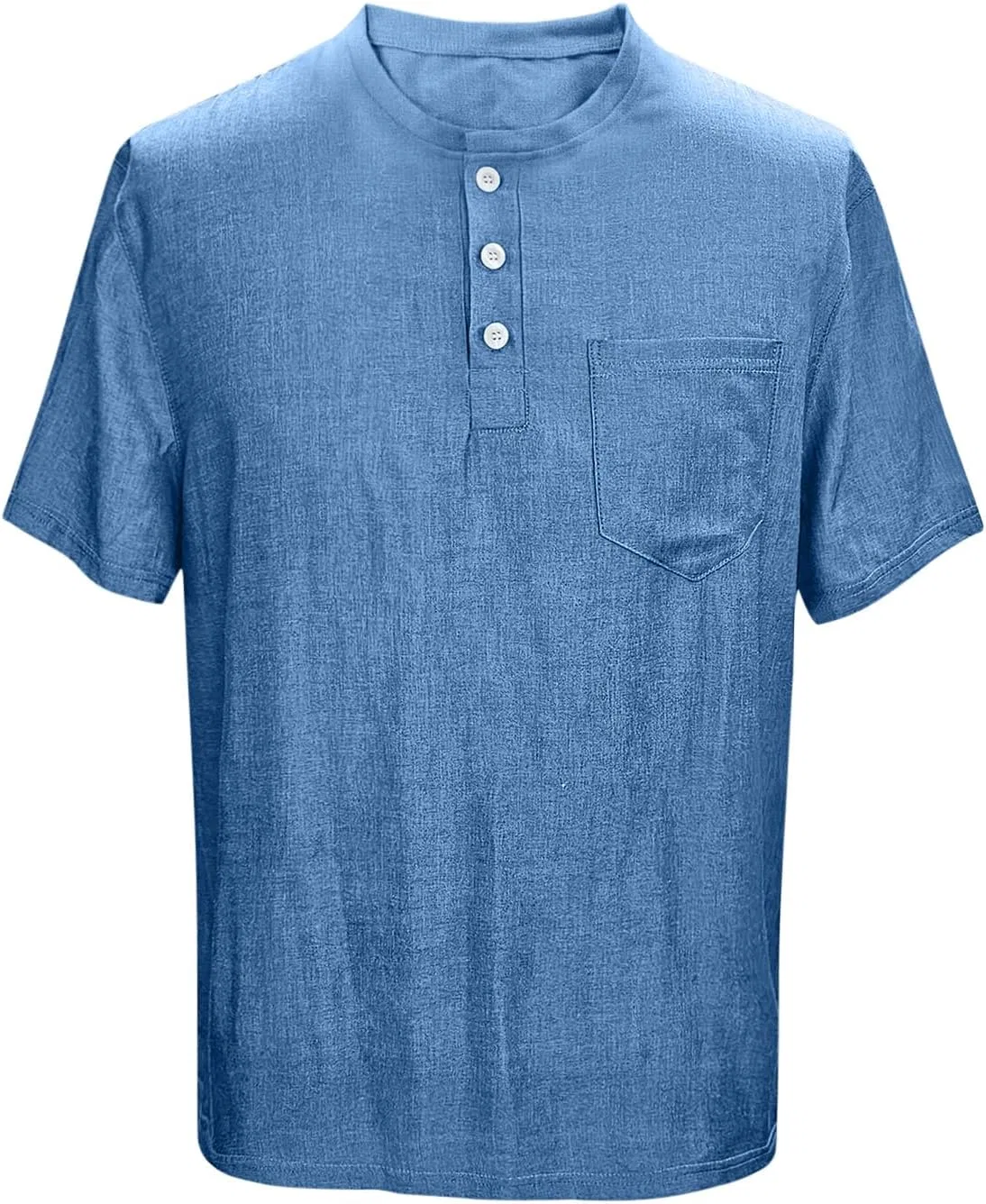 Мужская повседневная рубашка-поло с пуговицами Relaxed Fit, Navy — фото 3