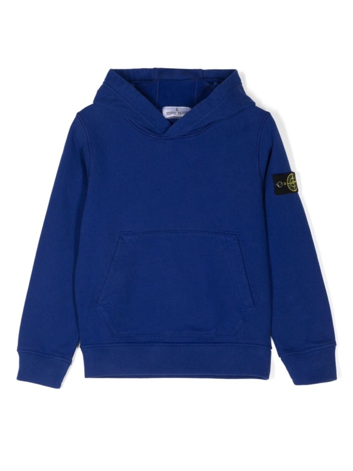 

Stone Island Junior толстовка с капюшоном из хлопка с изображением компаса, синий