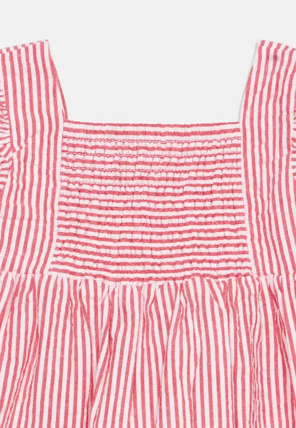 Комплект из топа и шорт из хлопка Seersucker stripe set Tommy Hilfiger, Red Alert, красный — фото 4