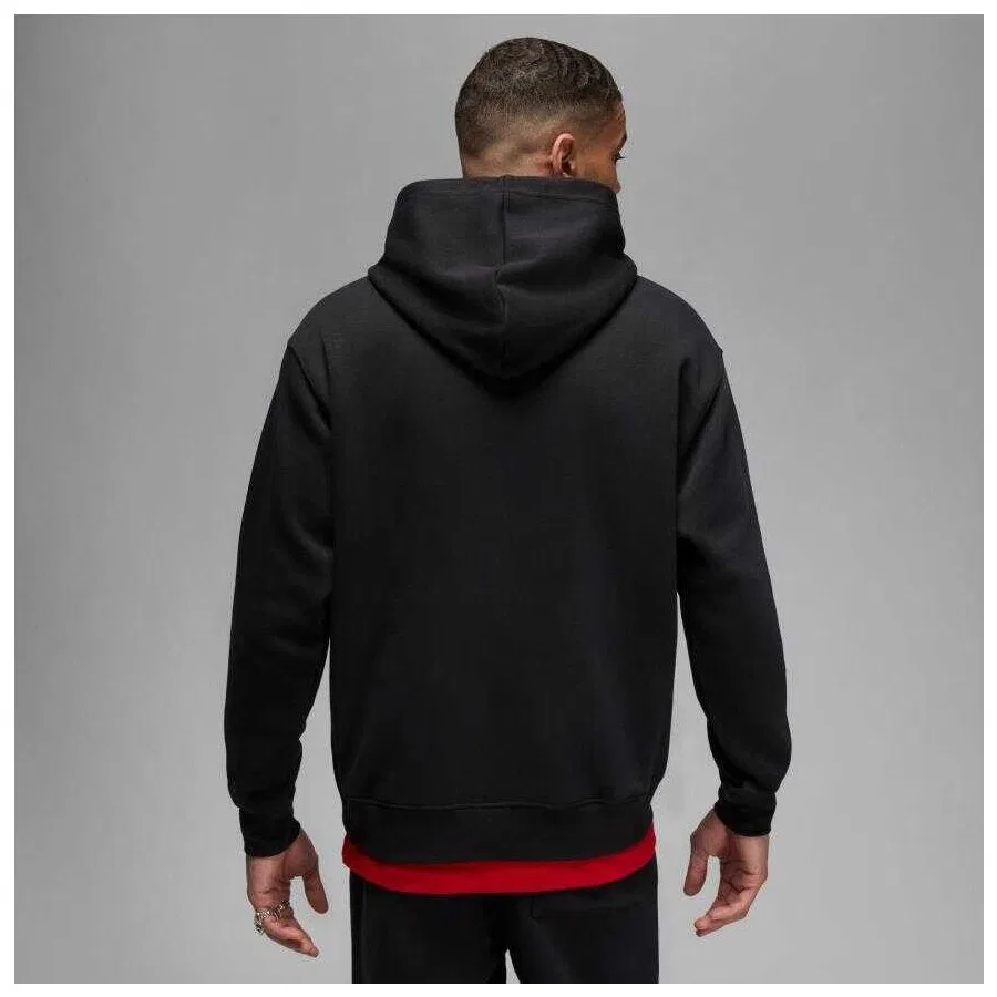 Свитшот мужской с капюшоном и флисовой подкладкой MJ Fleece Pullover Nike, Черный — фото 3