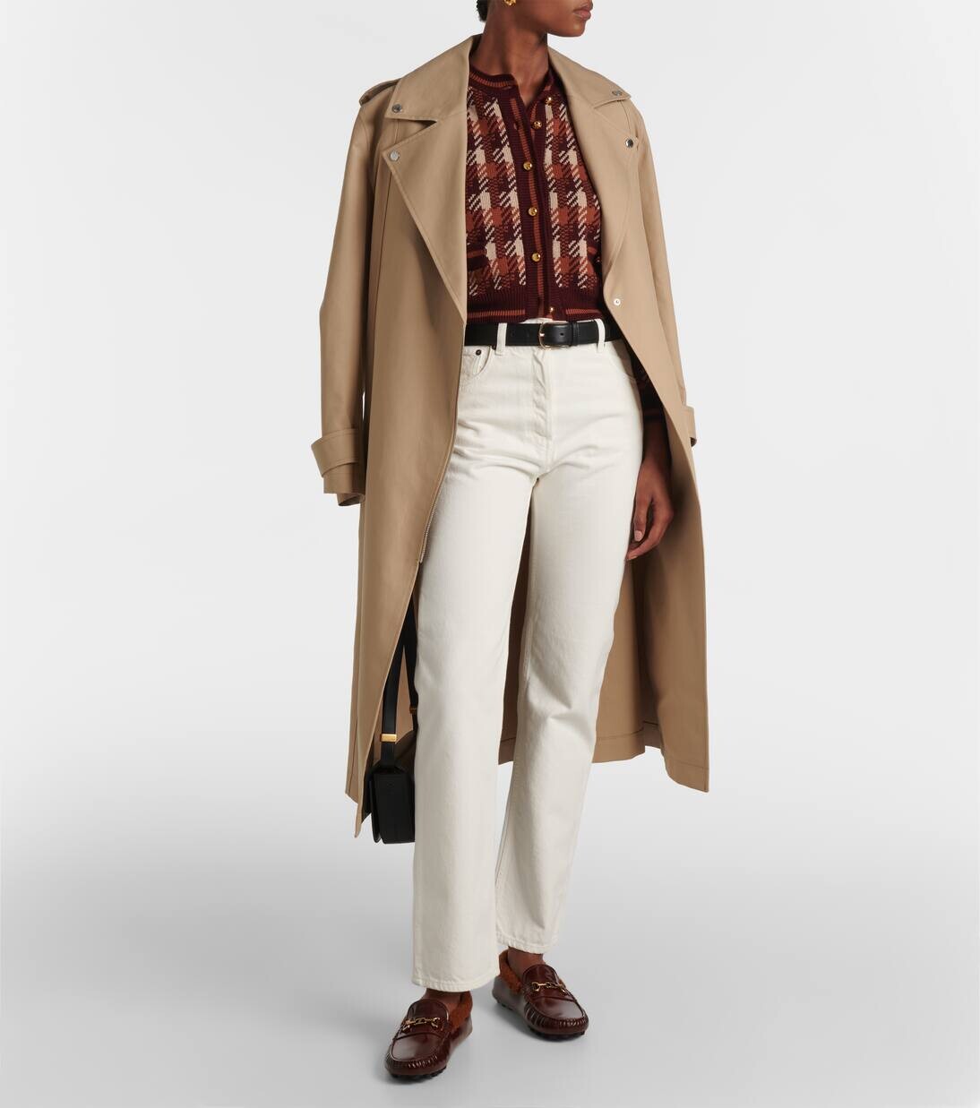 Кожаные мокасины с отделкой из овчины Tod'S, цвет cuioi scuro + cognac — фото 3