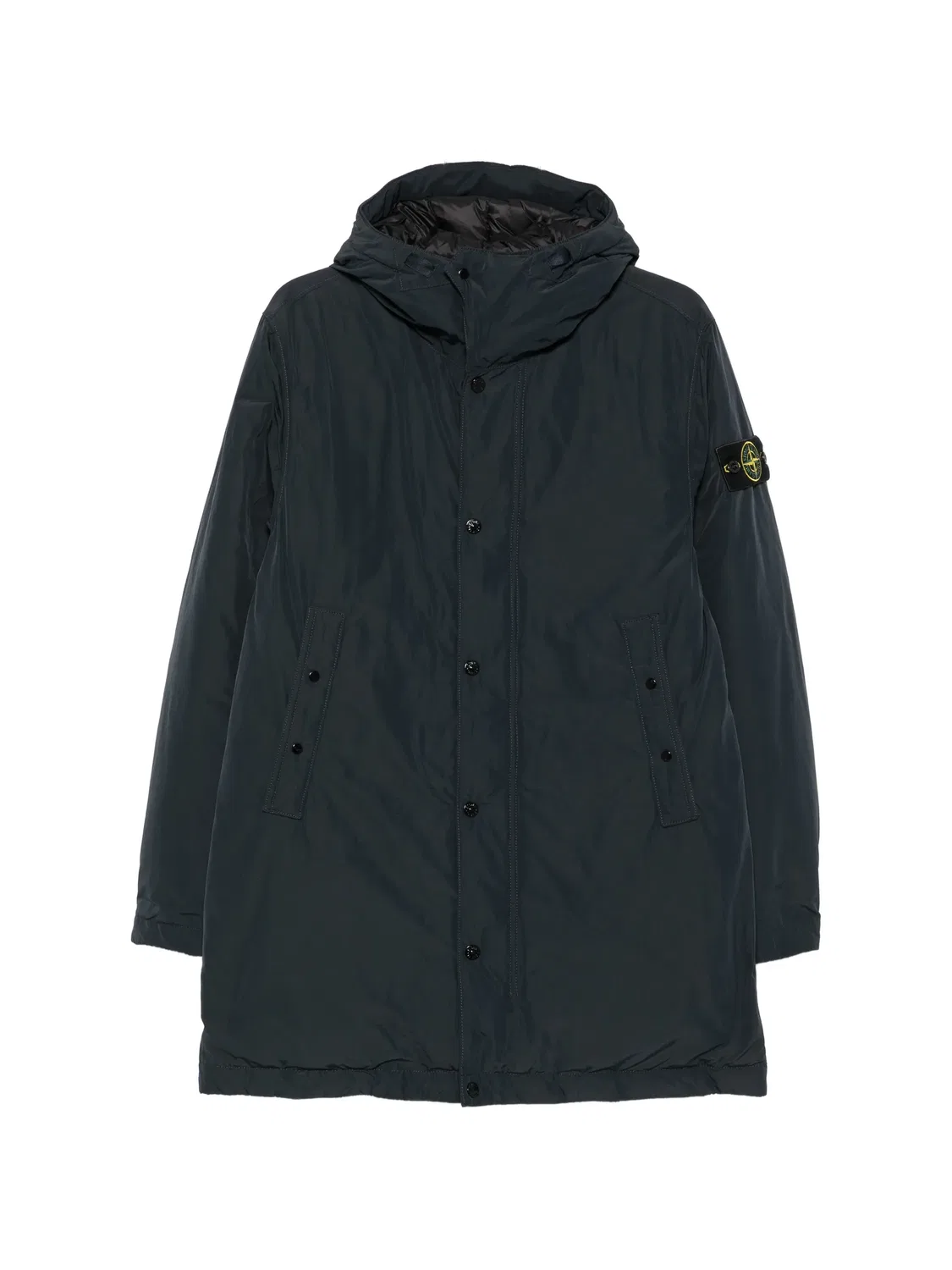 Куртка с капюшоном синего цвета Stone Island, синий