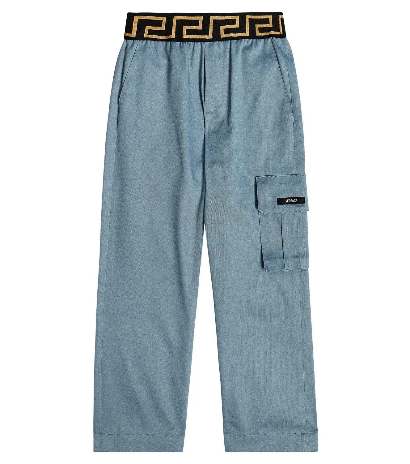 Брюки из габардина Greca Versace Kids, синий