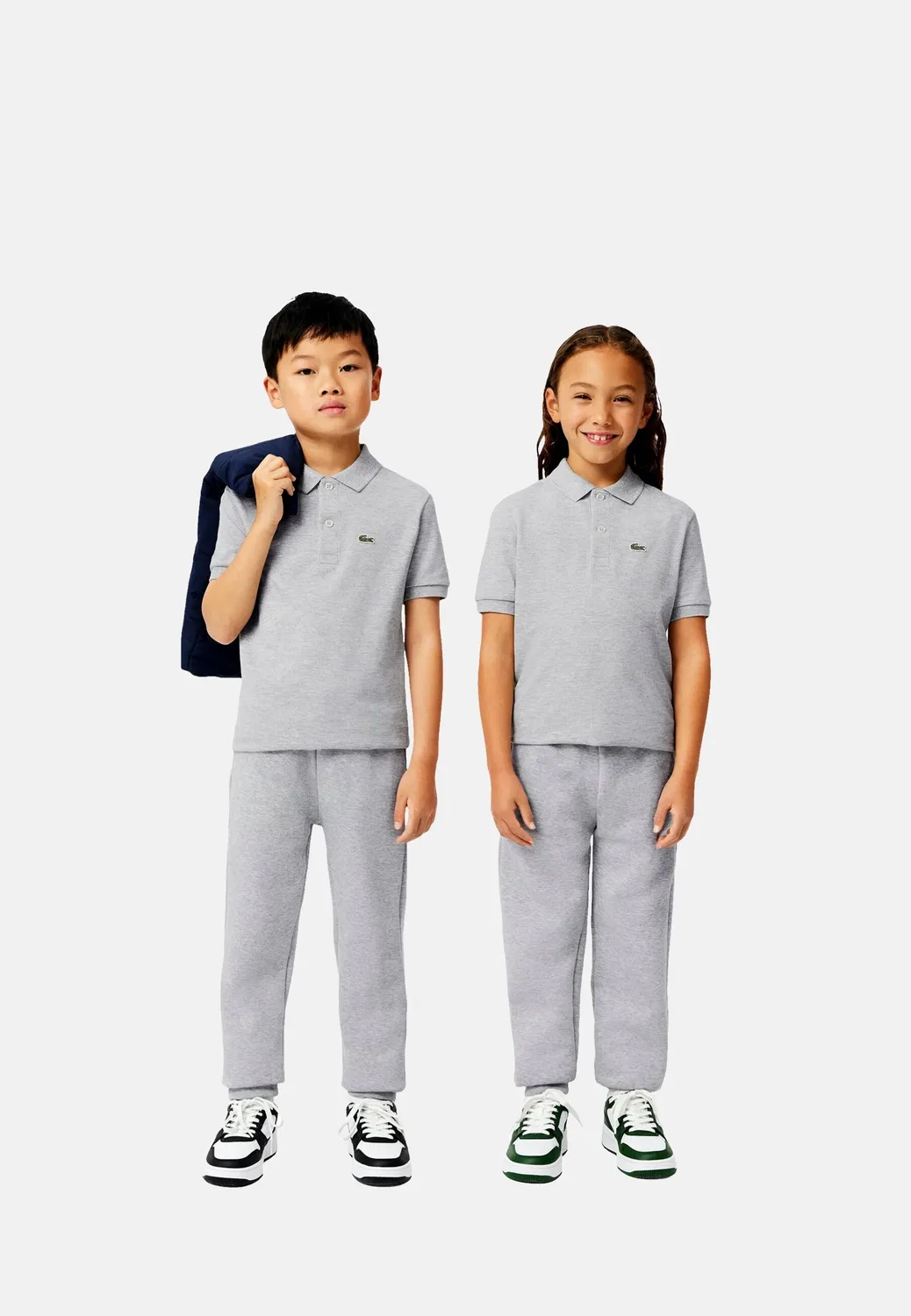 Штаны из футера серый Lacoste