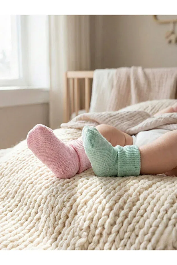 Детские носки для новорожденных хлопковые 6 пар Unisex Ens Group Avm, Multicolor — фото 2