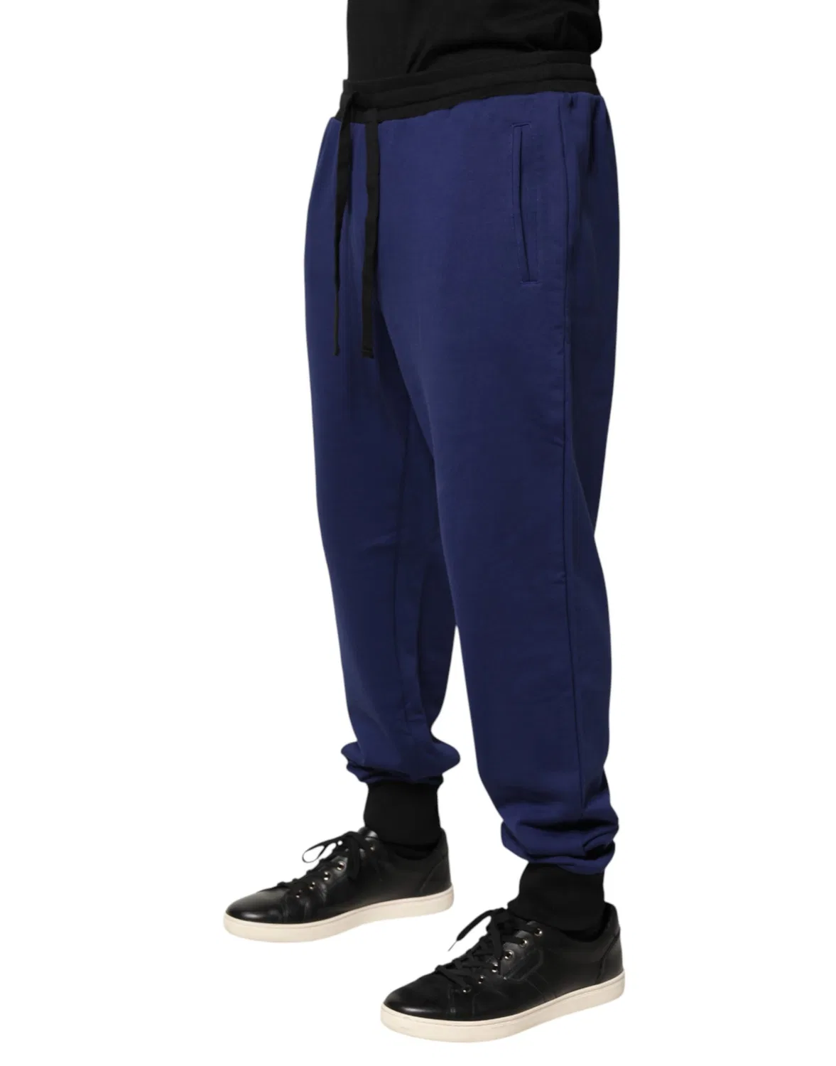 Мужские брюки-джоггеры на шнурке с логотипом Jogger Pants Dolce & Gabbana, Blue — фото 3