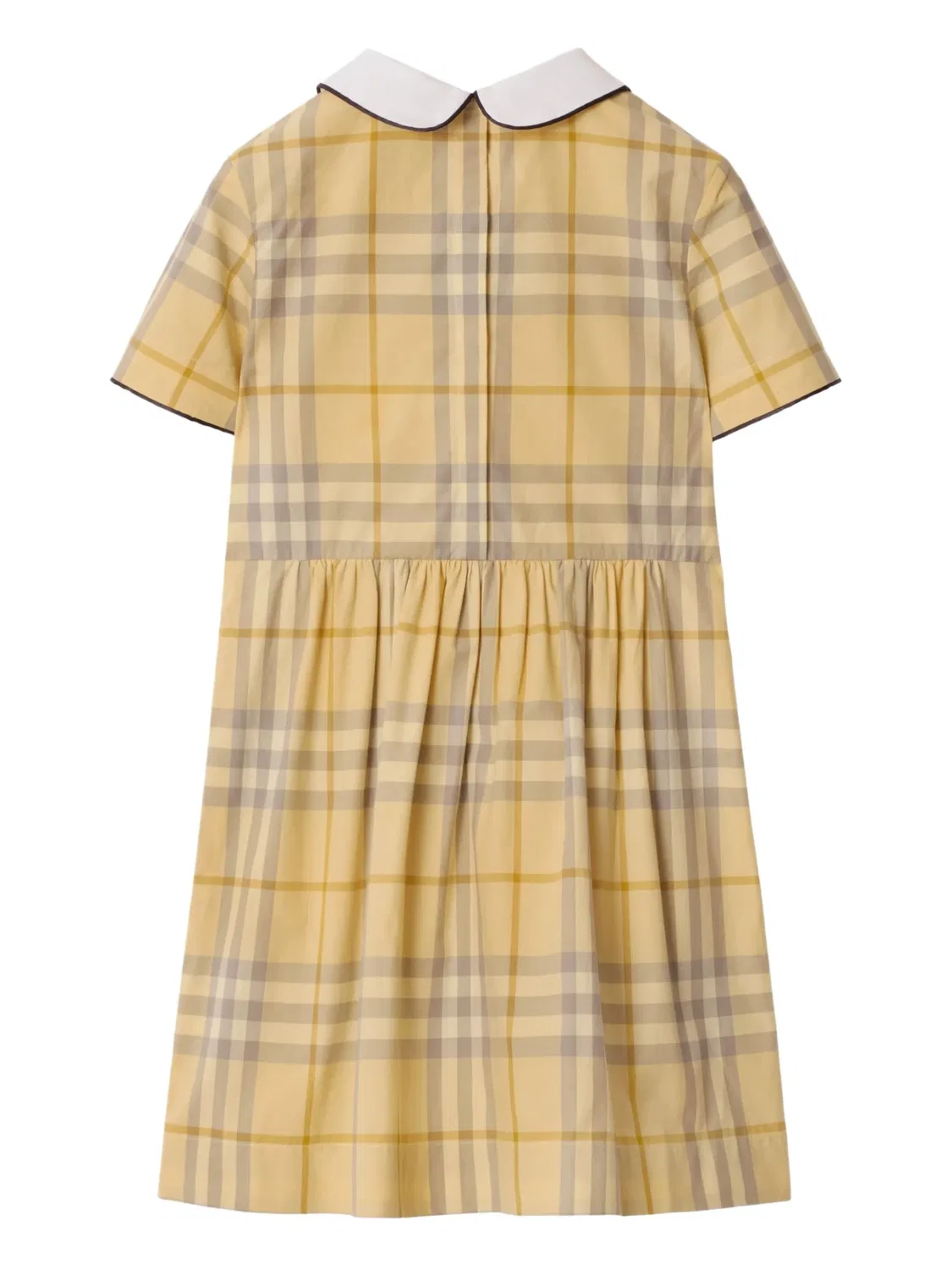 Платье из клетчатого хлопка Burberry, нейтральные — фото 2
