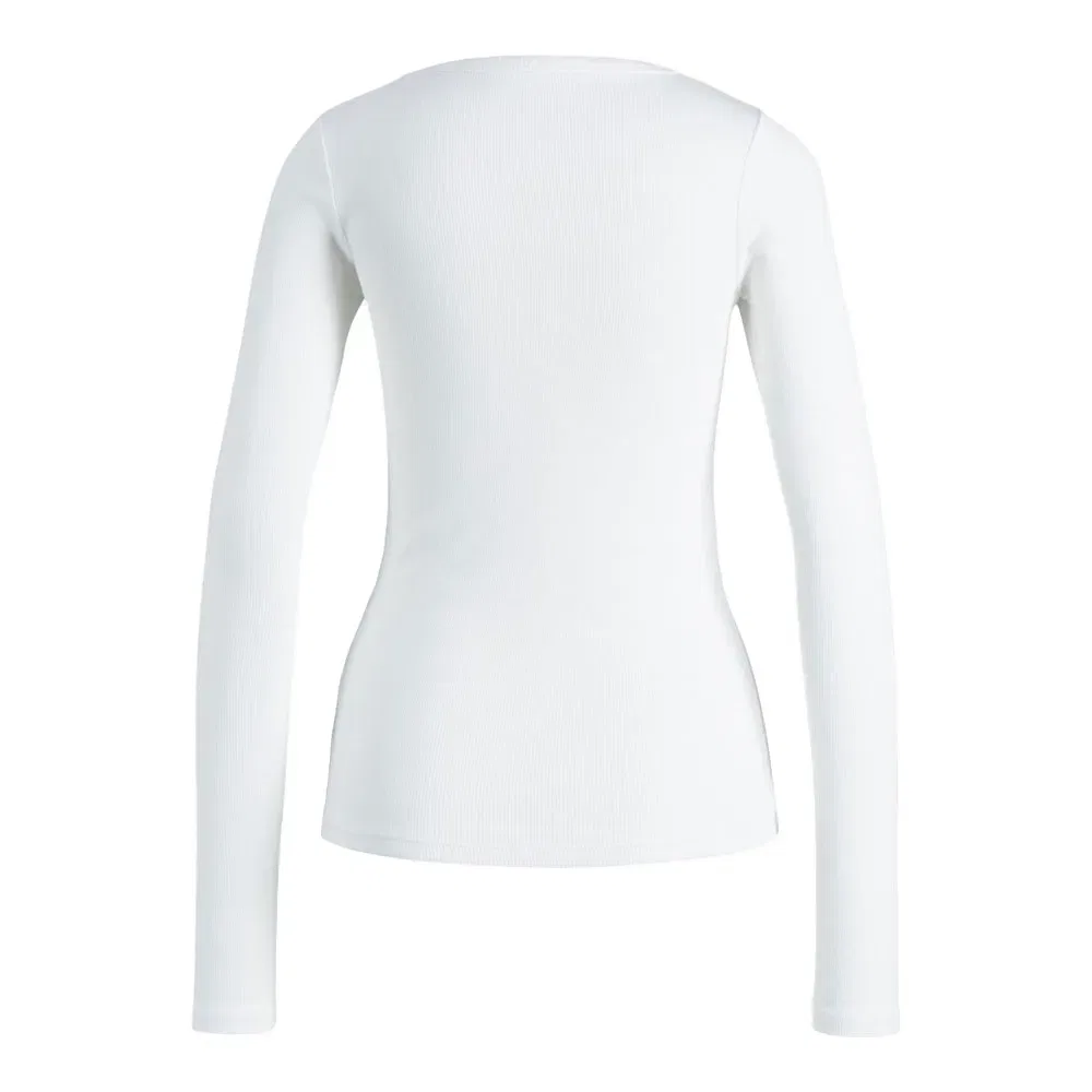 Детская футболка с длинным рукавом Freya Straight Fit JJXX Jack & jones, White — фото 4