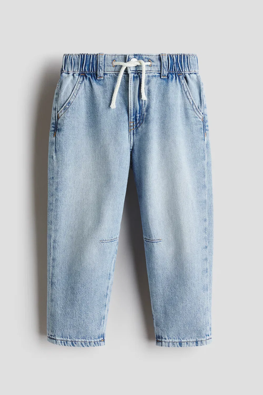 Джинсовые спортивные штаны из хлопка H&M, Helles Denimblau — фото 3