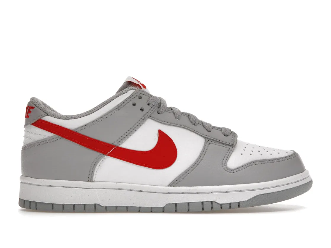 Детские кроссовки с принтом Nike Dunk Low Nike, Wolf Grey/White/University Red