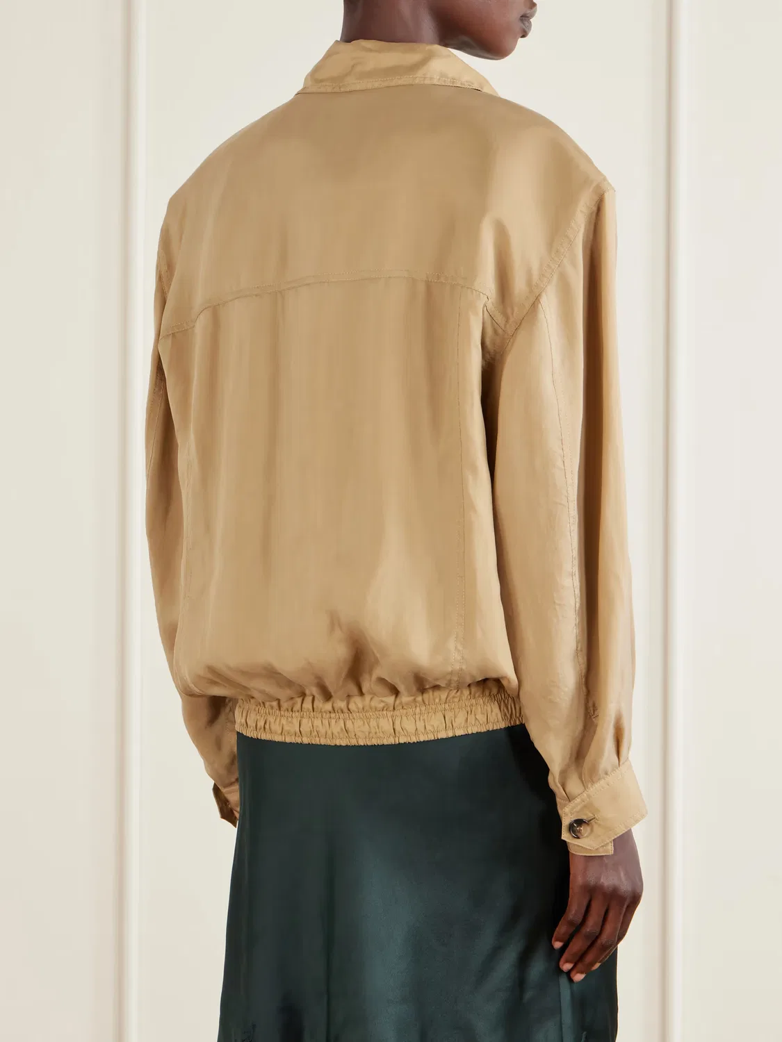 Куртка Saint Laurent, бежевый — фото 3