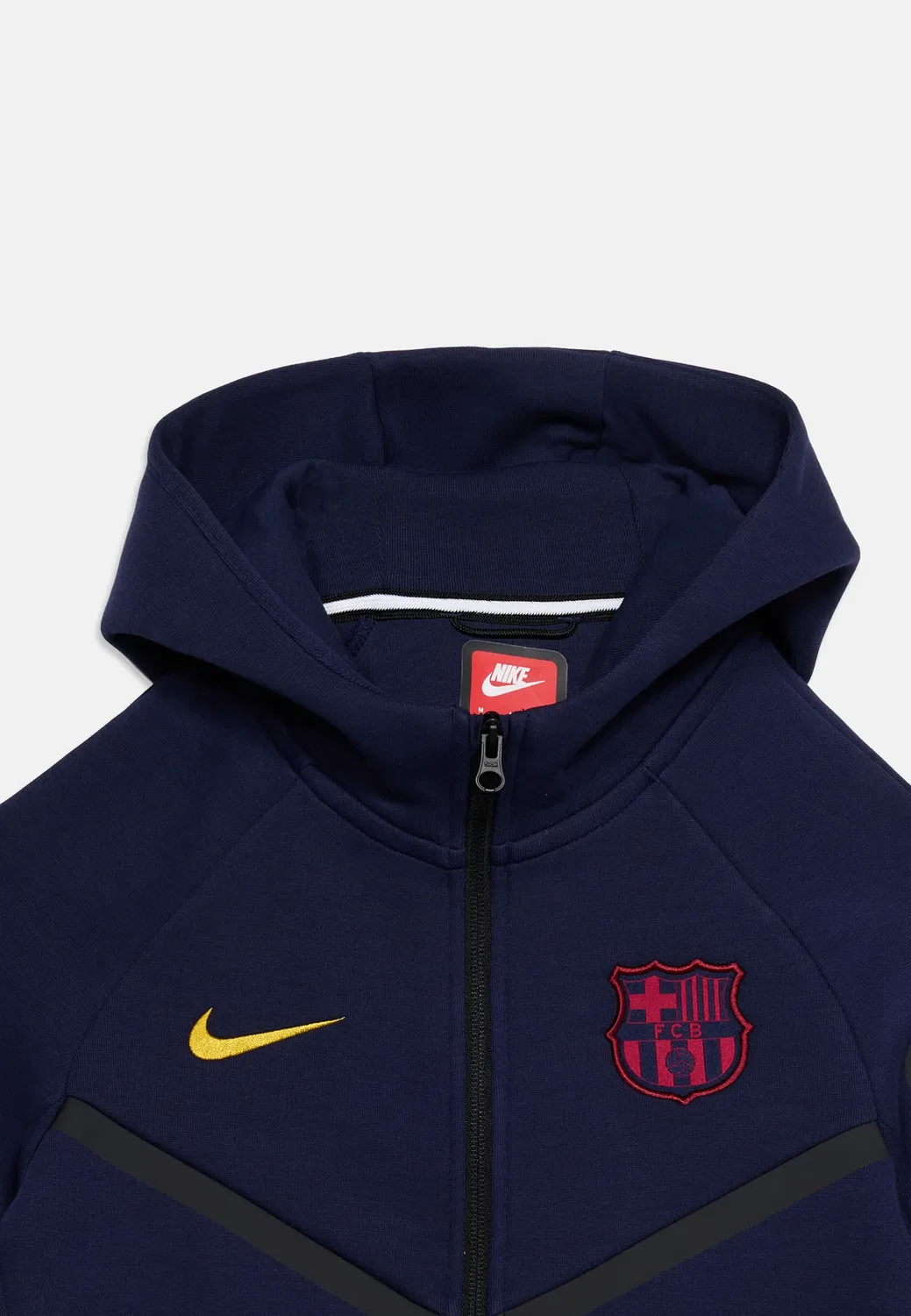Фк Барселона, куртка на молнии, унисекс - тренировочная куртка Nike Performance, Blackened Blue/Mineral Yellow — фото 4