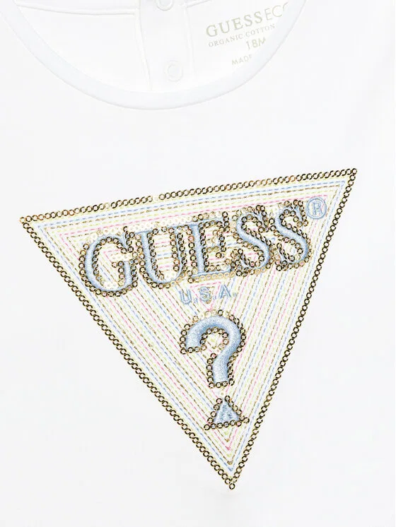 Футболка boxy fit Guess, белый — фото 3