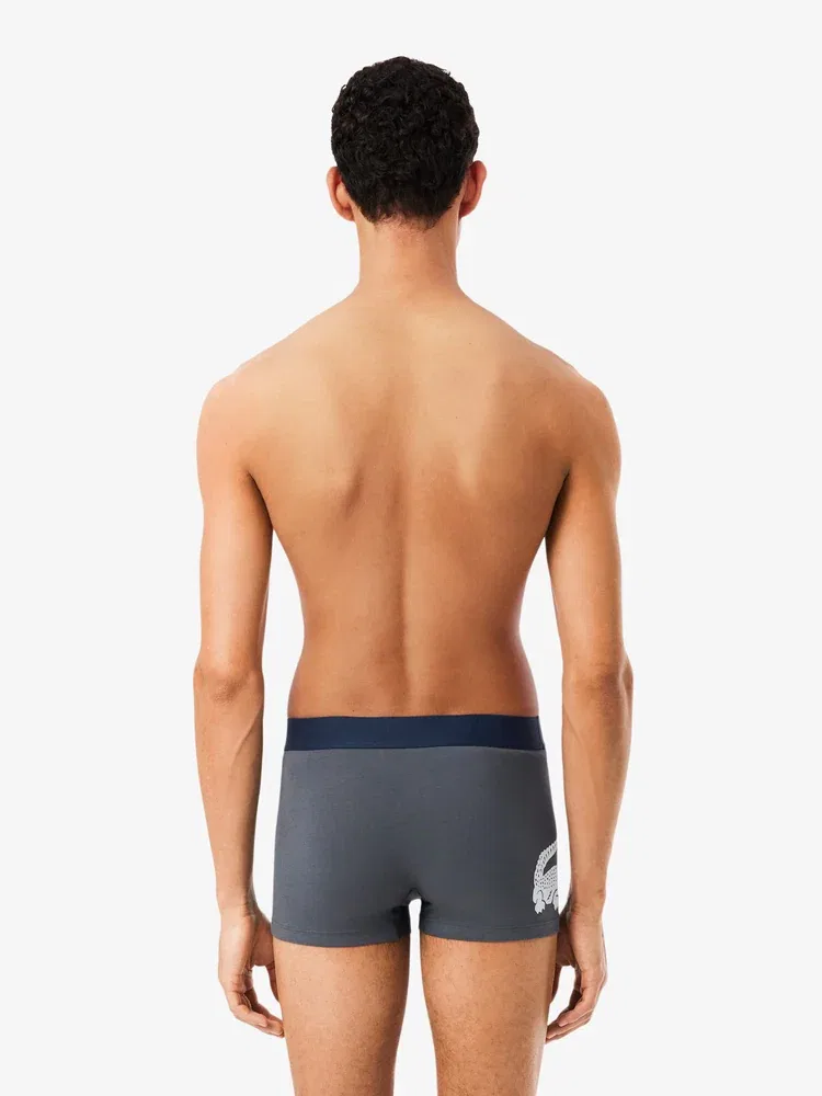Боксеры мужские 3-Pack Big Croc LACOSTE, Navy — фото 2