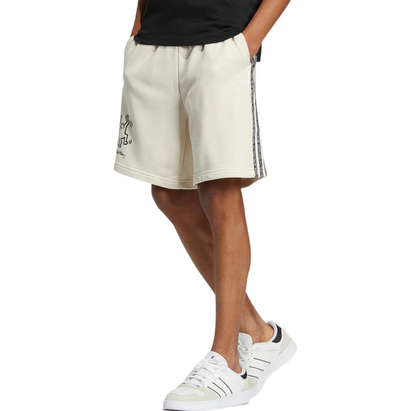 Шорты men's neo x . crossover cartoon pattern stripe athleisure casual sports shorts beige Adidas, мультиколор — фото 2