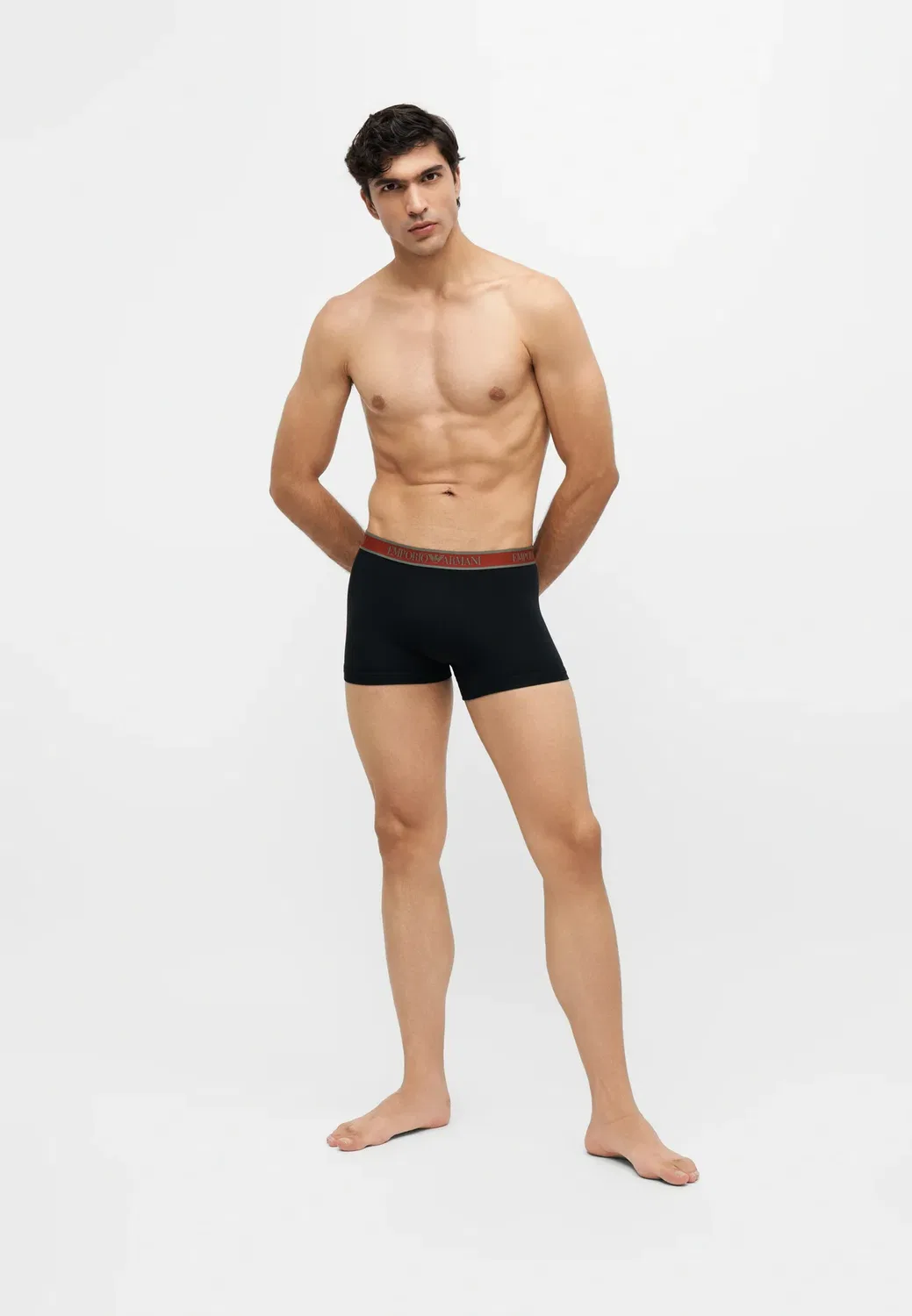 3 шт. - трусы Emporio Armani, Rhubarb/Green/Black