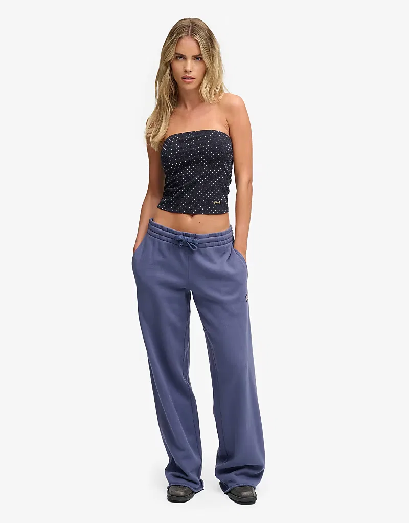 Топ-бандо Superdry Athletic Essentials из трикотажа в темно-синем горошек — фото 4