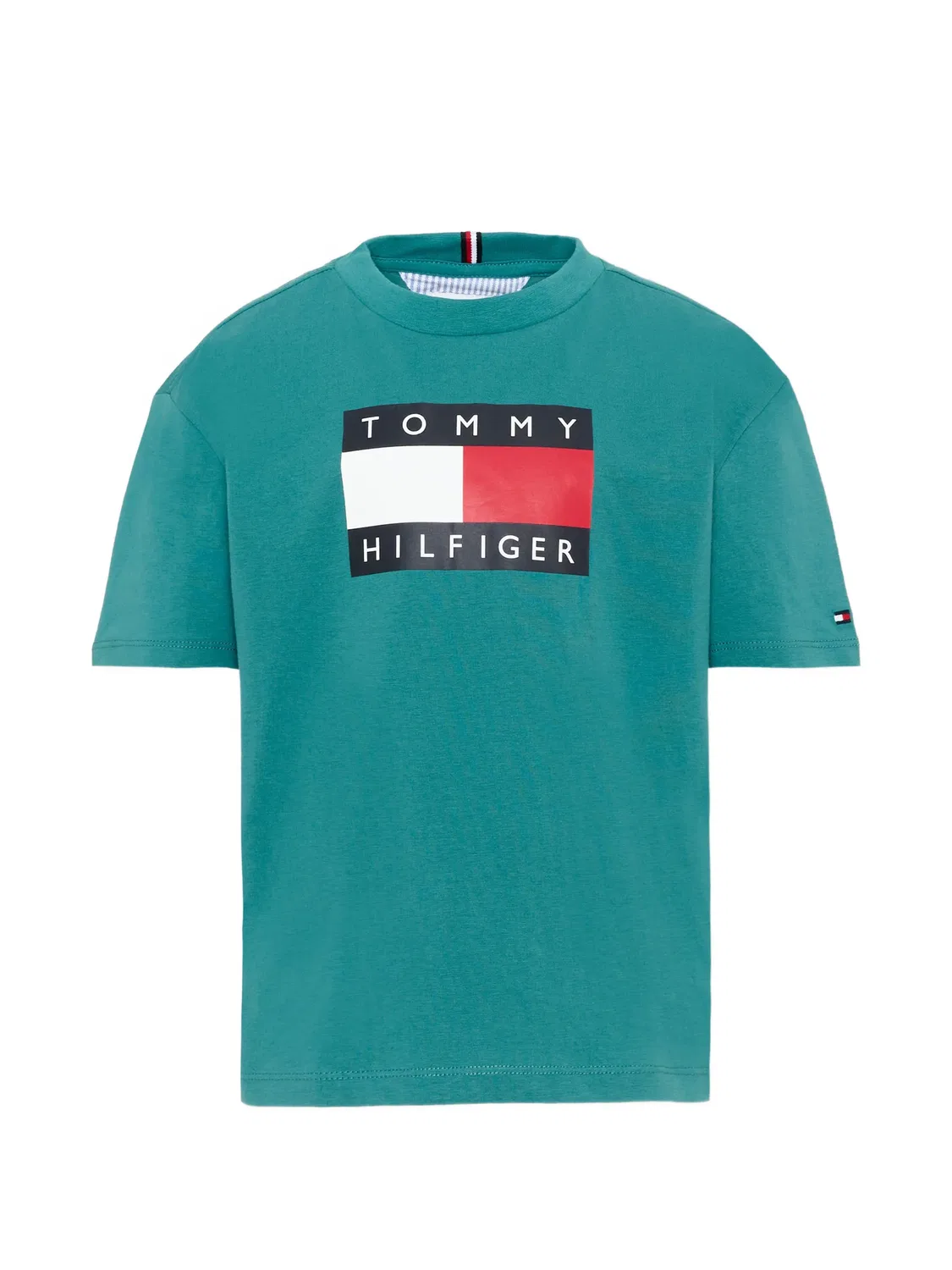 Футболка с логотипом Tommy Hilfiger Junior, зеленый