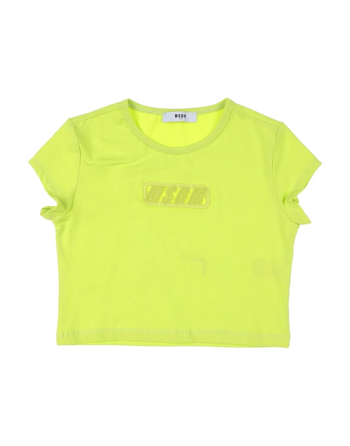Футболка с аппликацией Msgm, салатовый