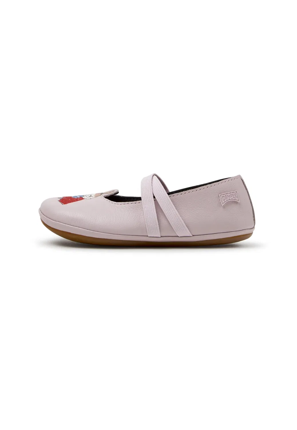 Унисекс балетки с ремешком на щиколотке Camper, Pastellrosa