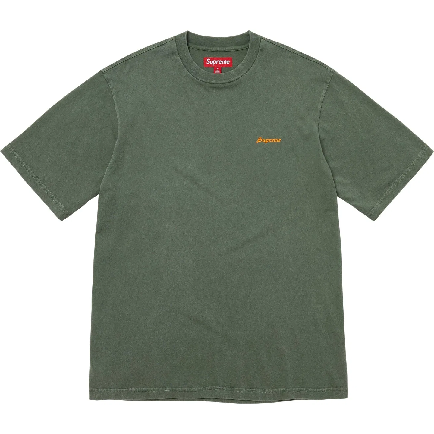 Футболка с круглым вырезом Supreme, унисекс, Olive Green