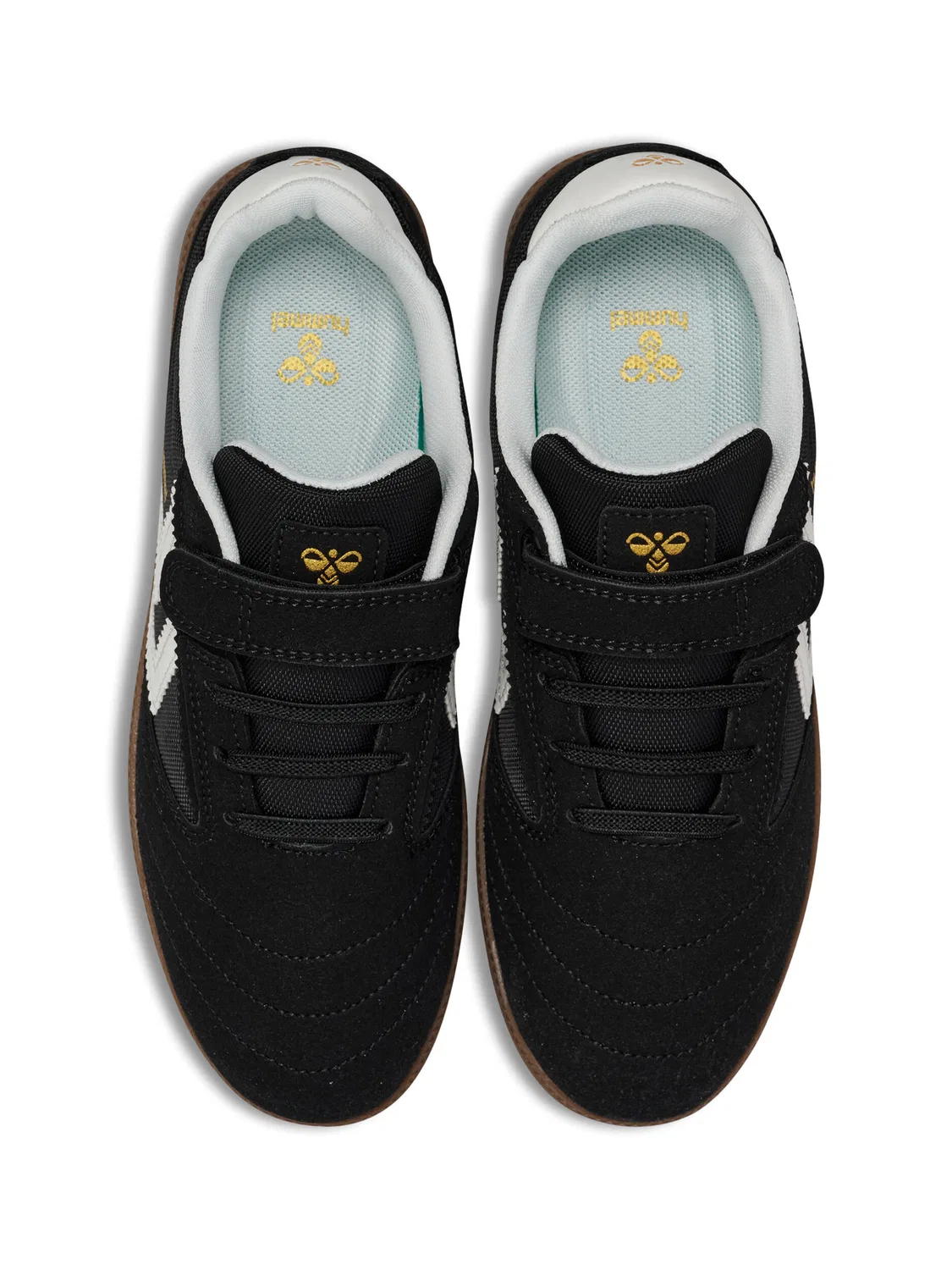 Детские кроссовки на шнуровке Coe25 Jr Hummel, Schwarz — фото 3