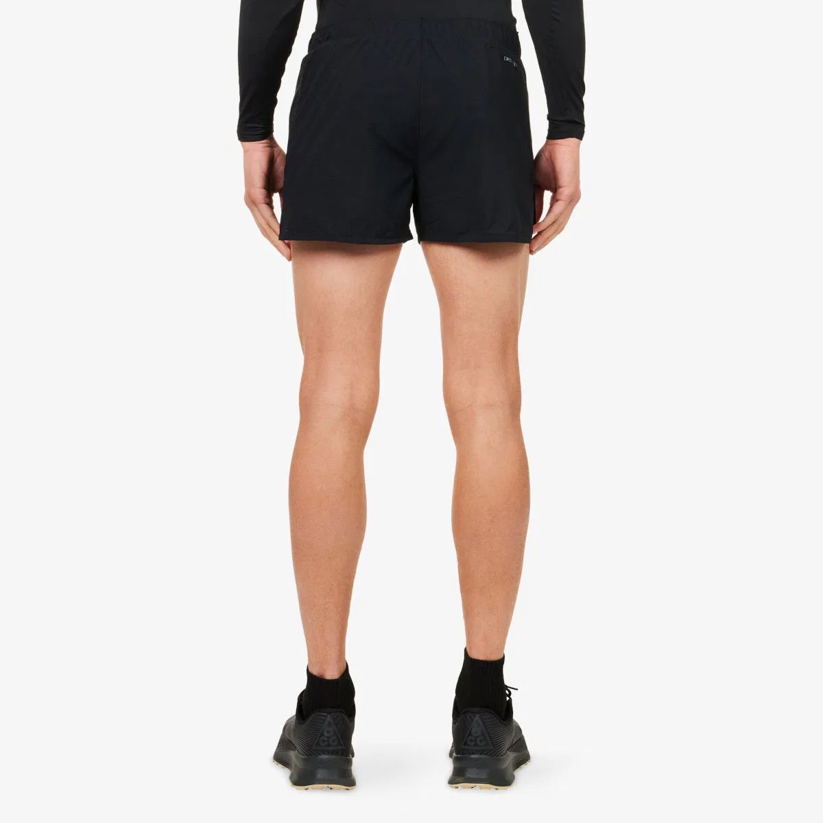 Беговые шорты Dri-fit 8 см с подкладкой, облегающие тело Nike, черный — фото 4