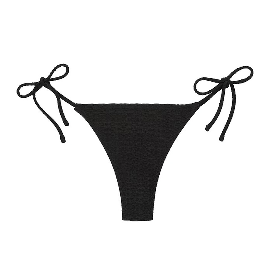 

Плавки бикини Victoria's Secret Swim Mix & Match String Thong Fishnet, черный