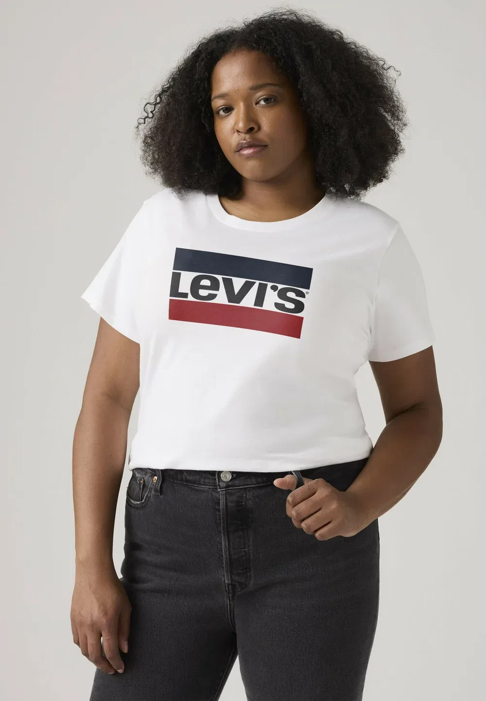 Lse_Pl идеальная футболка lse_batwing блестящая футболка с принтом Levi'S, Lse Batwing Glitter - Neutrals — фото 4