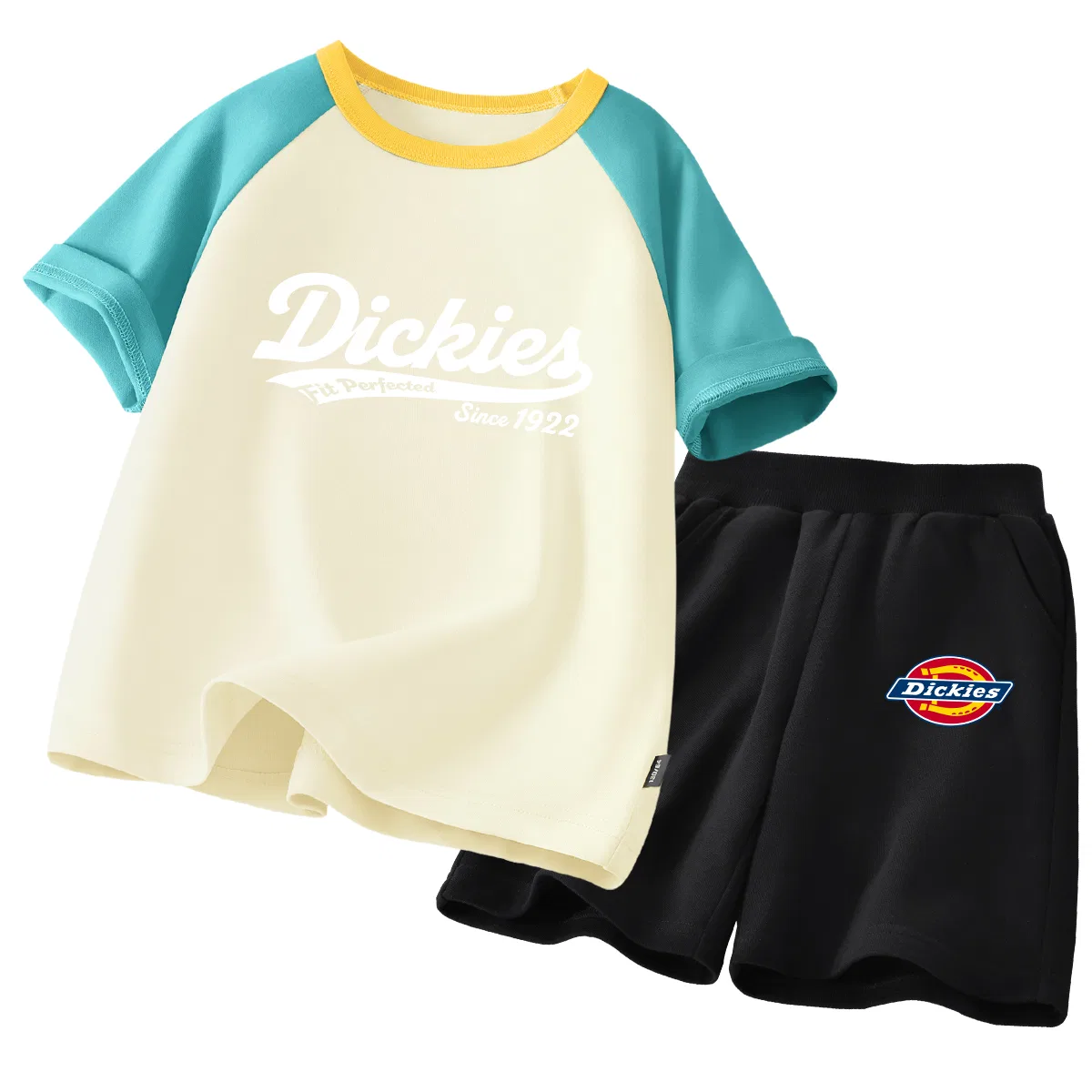Детский спортивный комплект с принтом Ribbon Cream+Logo K Black, Dickies, Ribbon Cream+Logo K Black